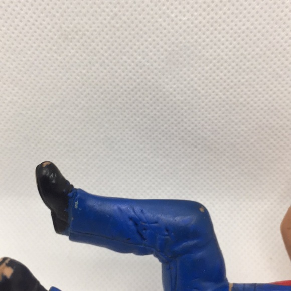 Vintage LJN Titan Sports WWF WWE Rubber Thumb Wrestler Hillbilly Jim 4" 1985 - Picture 6 of 9